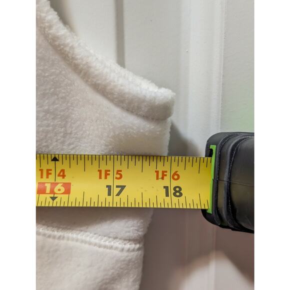 KIM ROGERS Women's Petite S Fleece White Winter Vest Casual Work Full Zip - Picture 5 of 6